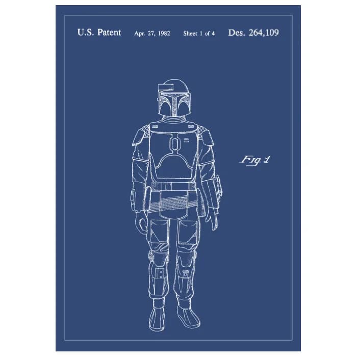 پوستر و تابلو اتاق کودک طرح Boba Fett Star Wars