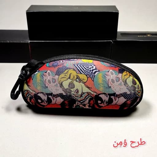 جلد (کیف) زیپی عینک طرح دار(وارداتی) — تصویر ۷