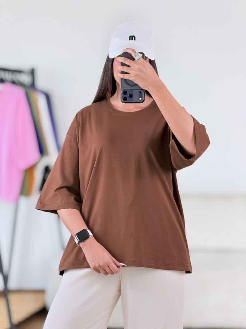 تیشرت باکسی آلینا کد 8364 — تصویر ۴