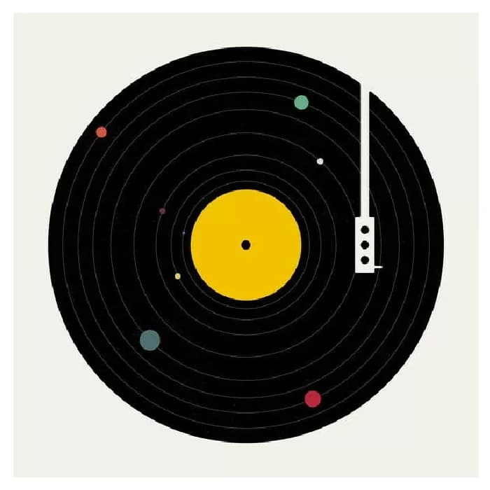 پوستر و تابلو وینتیج طرح Music Everywhere