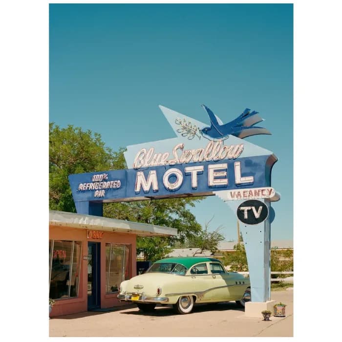 پوستر و تابلو وینتیج طرح Route 66