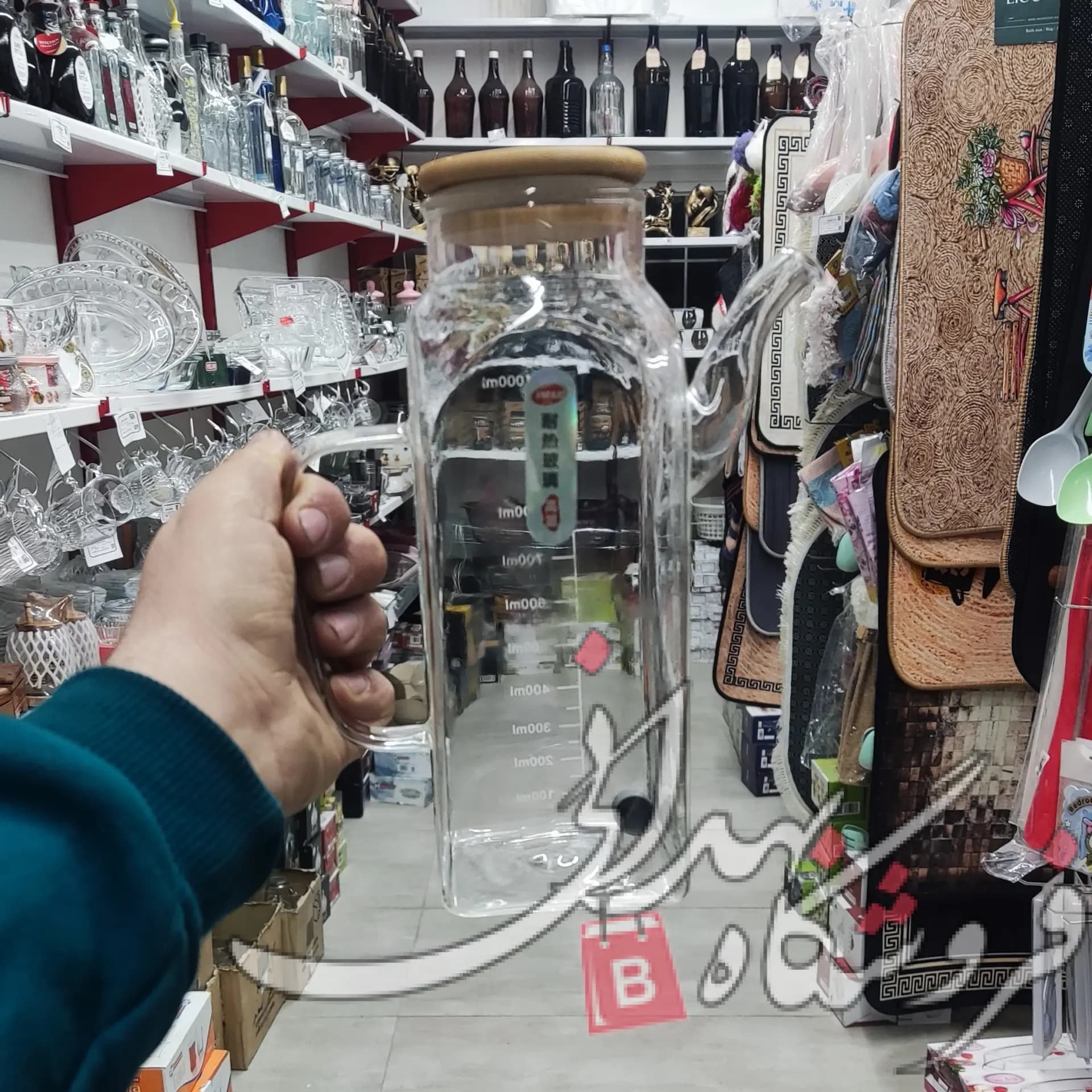 روغن ریز پیرکس مربع 1 لیتری — تصویر ۲