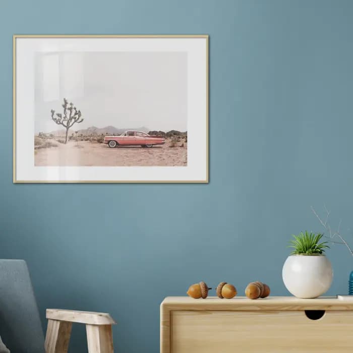 پوستر و تابلو وینتیج طرح Pastel Cactus Desert — تصویر ۲