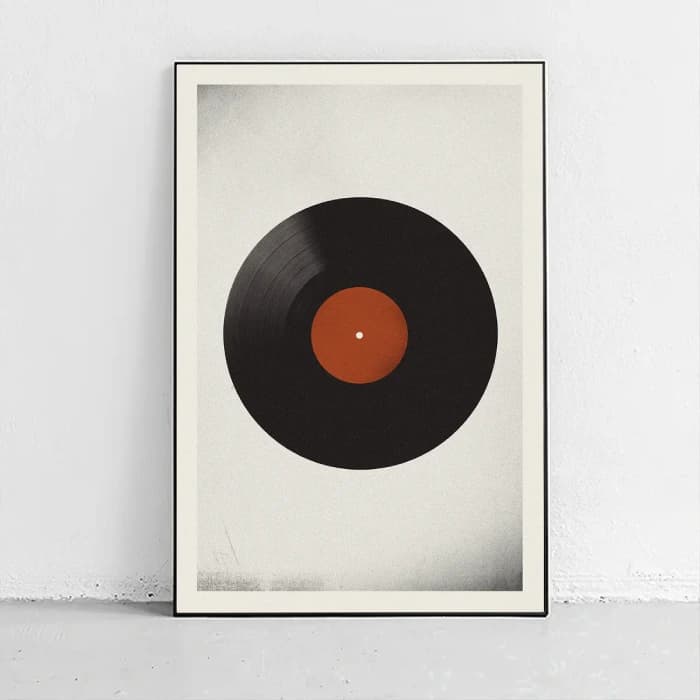 پوستر و تابلو مینیمال طرح gramophone