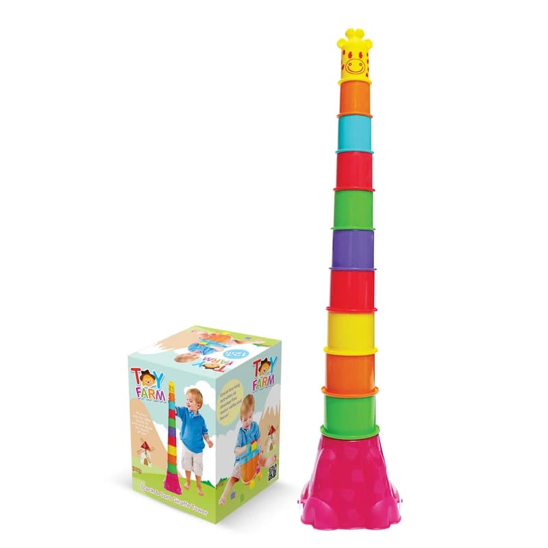 بازی آموزشی مدل برج زرافه (Toy Farm) — تصویر ۵