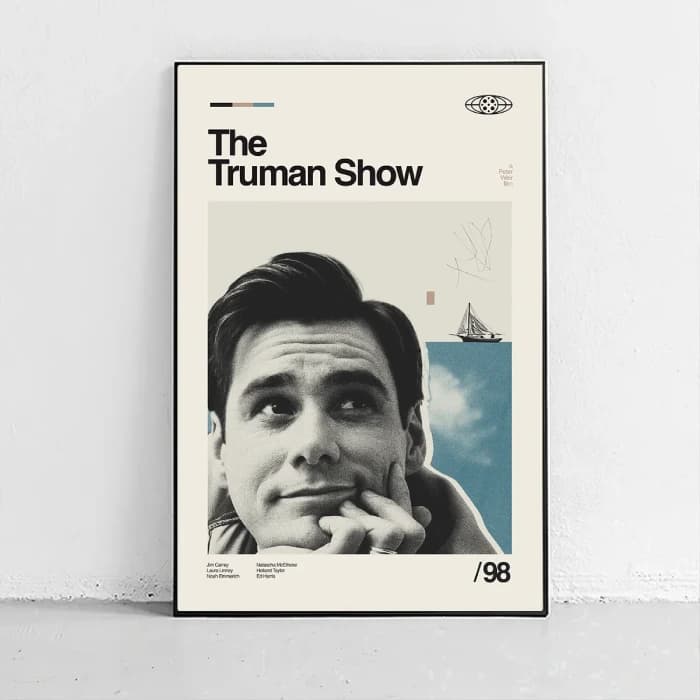 پوستر و تابلو مینیمال طرح The Truman Show
