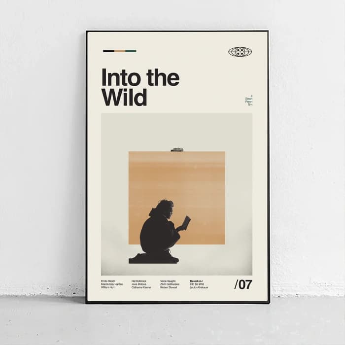پوستر و تابلو مینیمال طرح Into the Wild