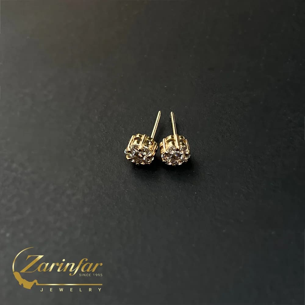 گوشواره طلا فلاور کوچیک E120