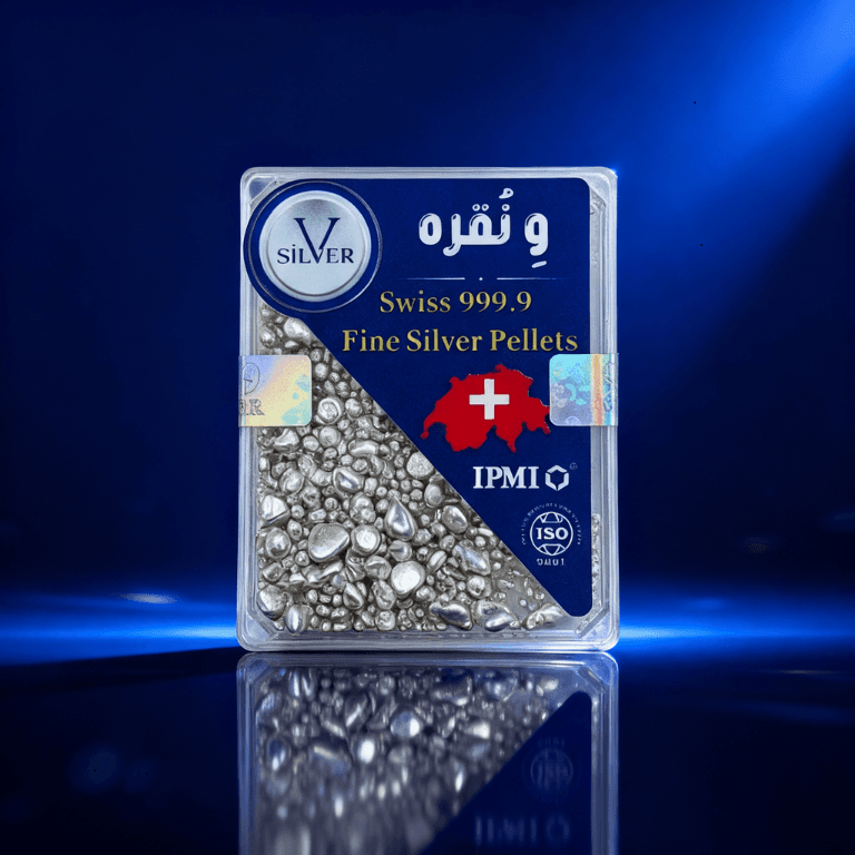 ساچمه نقره 100 گرمی خلوص 999.9 ( گرانول نقره خالص )