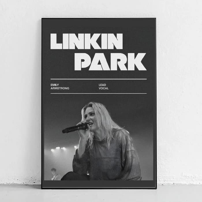 پوستر و تابلو مینیمال طرح Emily Armstrong – Linkin park