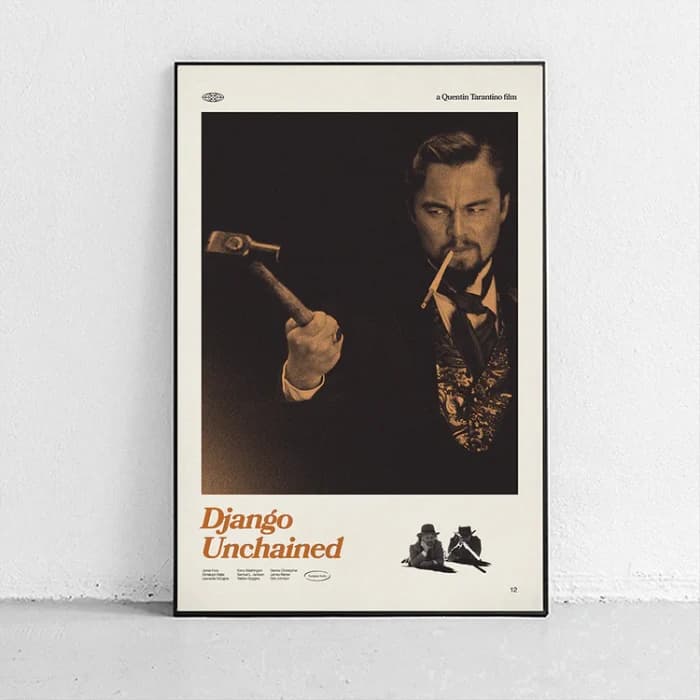 پوستر و تابلو مینیمال طرح Django Unchained (2)