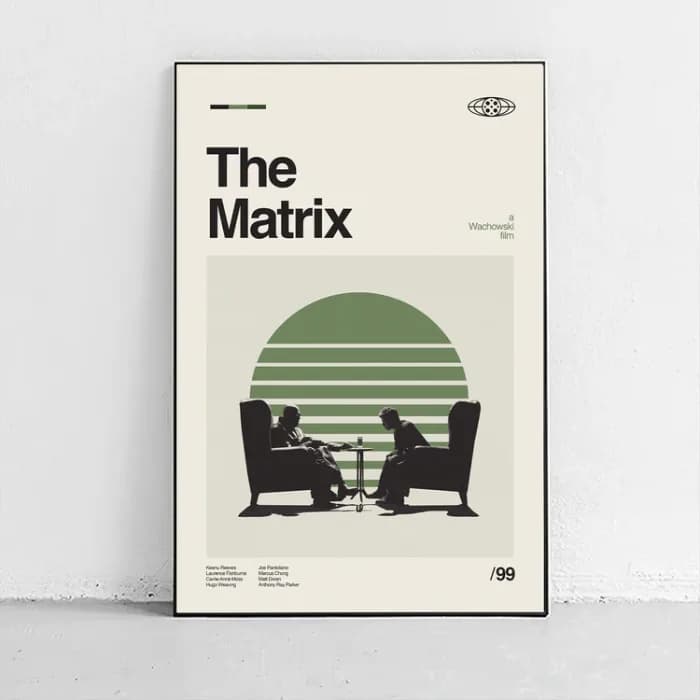 پوستر و تابلو مینیمال طرح The Matrix