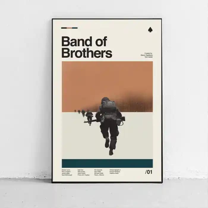 پوستر و تابلو مینیمال طرح Band of Brothers