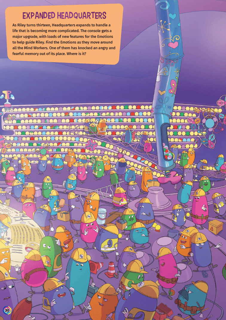 کتاب سرگرمی Disney Search and Find – Inside Out 2 — تصویر ۲