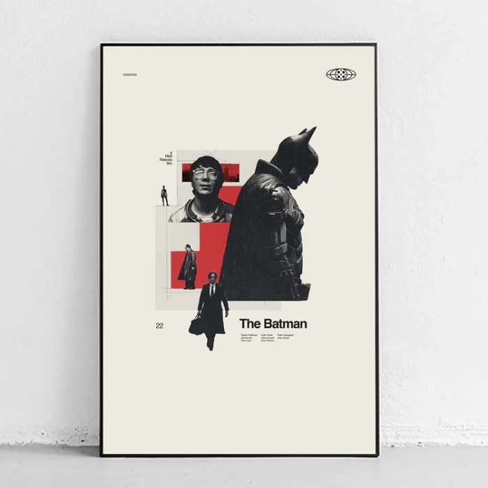 پوستر و تابلو مینیمال طرح The Batman