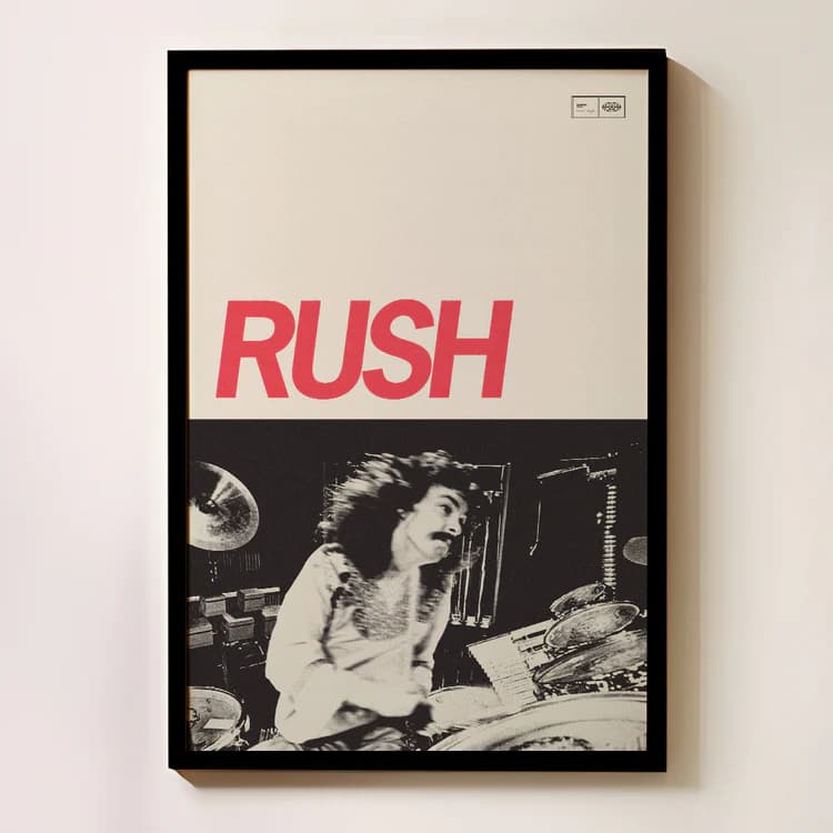 پوستر و تابلو مینیمال طرح Rush – Neil Peart