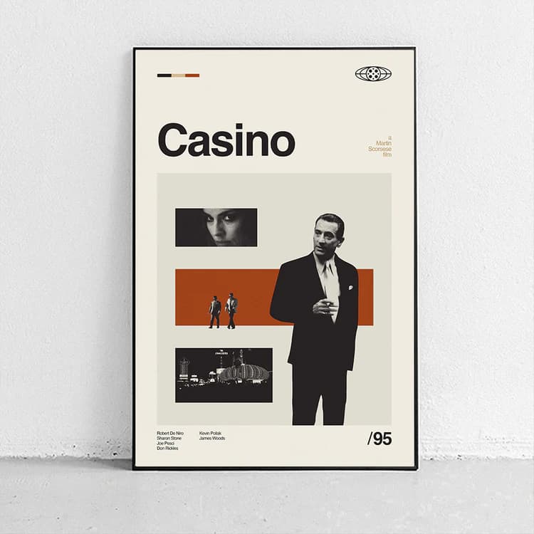 پوستر و تابلو مینیمال طرح Casino