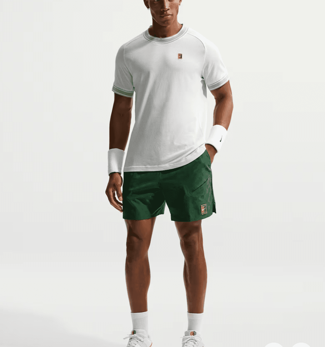 شلوارک ورزشی مردانه نایک NikeCourt Slam Dri-FIT – سبز — تصویر ۶