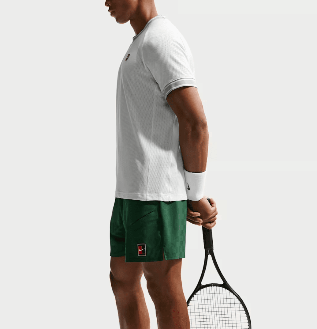 شلوارک ورزشی مردانه نایک NikeCourt Slam Dri-FIT – سبز — تصویر ۴