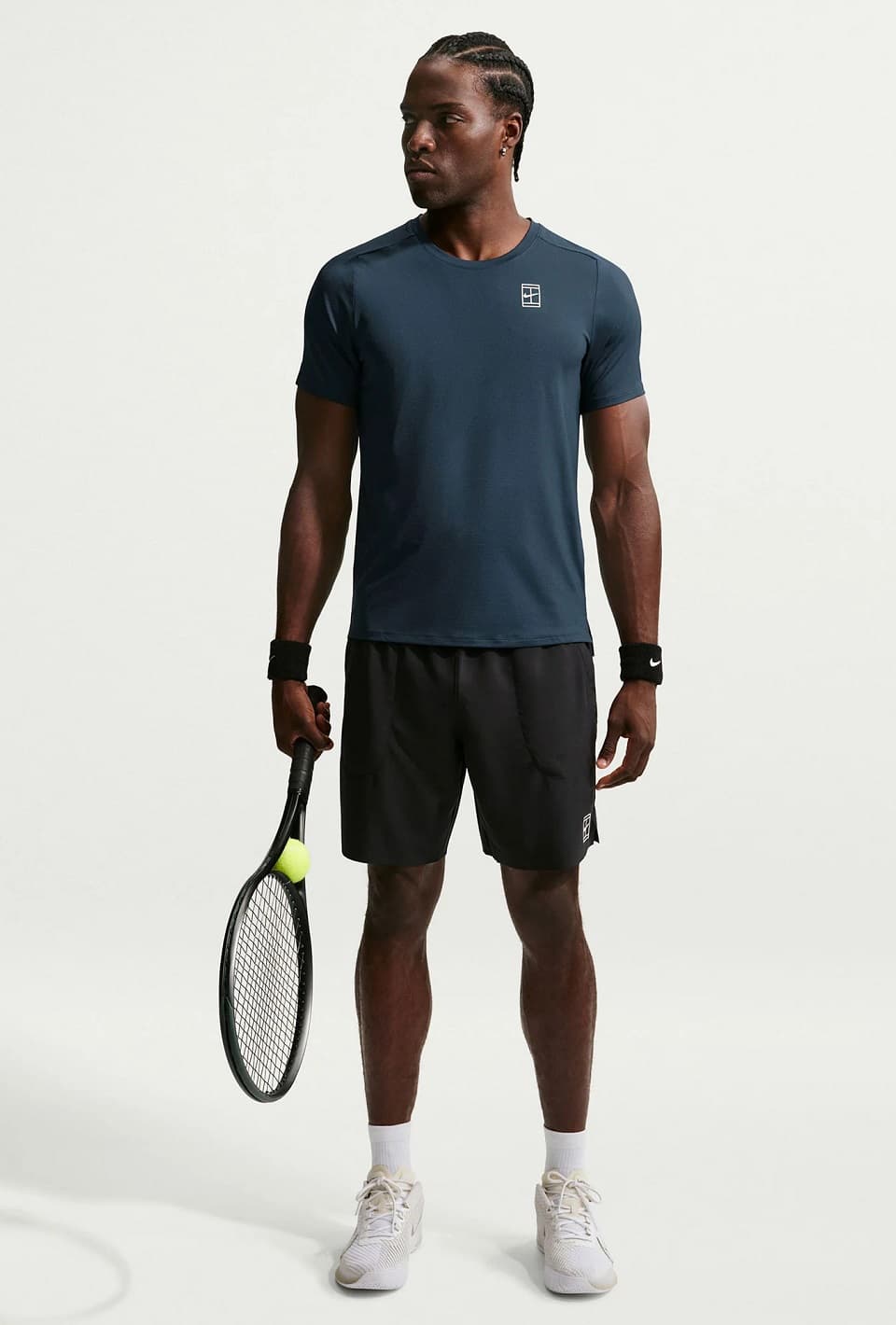 تیشرت تنیس مردانه نایک NikeCourt Advantage– سرمه ای