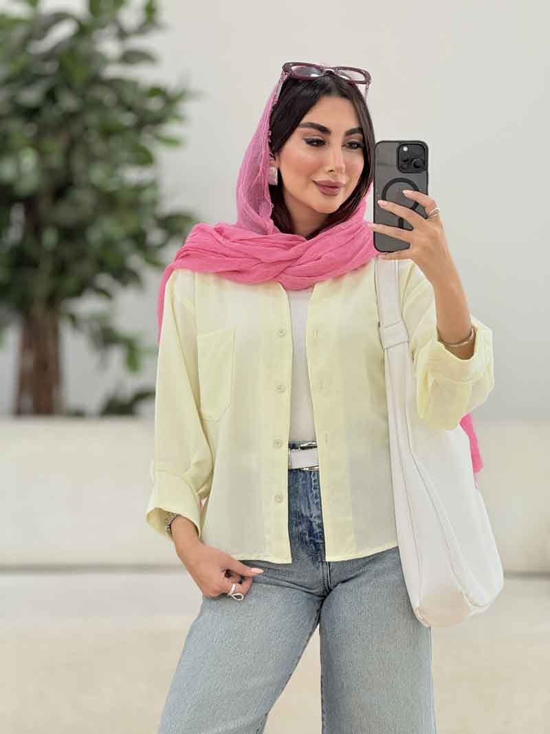 مانتو تک جیب آستین پیله کد 8248 — تصویر ۷