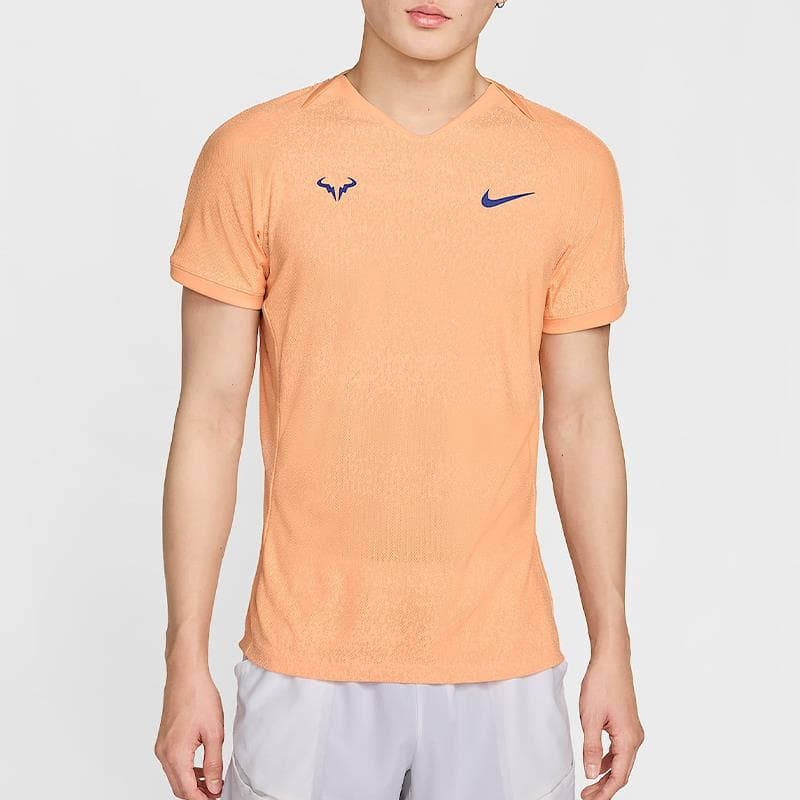 تیشرت تنیس مردانه نایک Nike Rafa Dri-FIT ADV Short-Sleeve – نارنجی — تصویر ۲