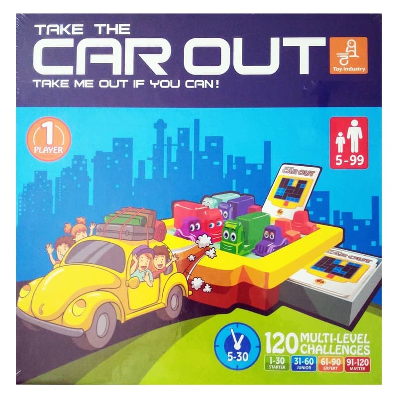 بازی فکری کار اوت (Car Out) – معمای ترافیک تک‌نفره 5+ با ۱۲۰ مرحله