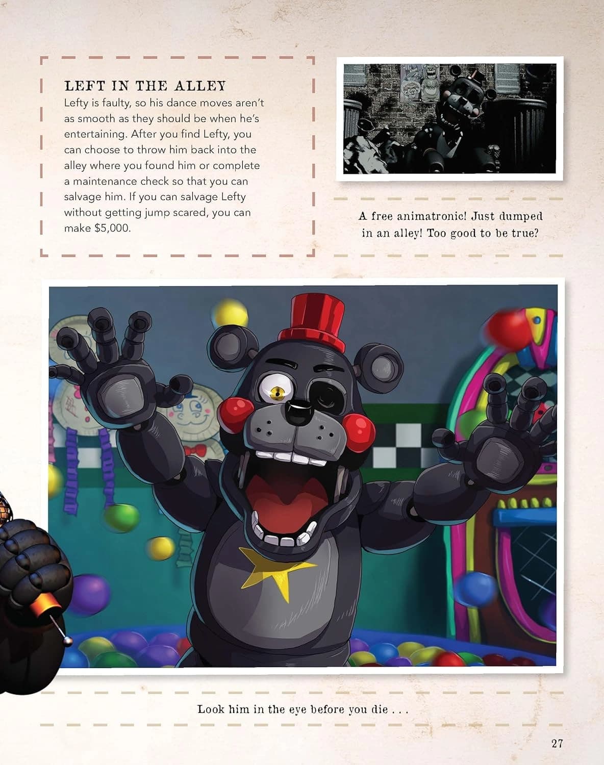 کتاب Official Character Encyclopedia (Five Nights at Freddy’s) — تصویر ۳