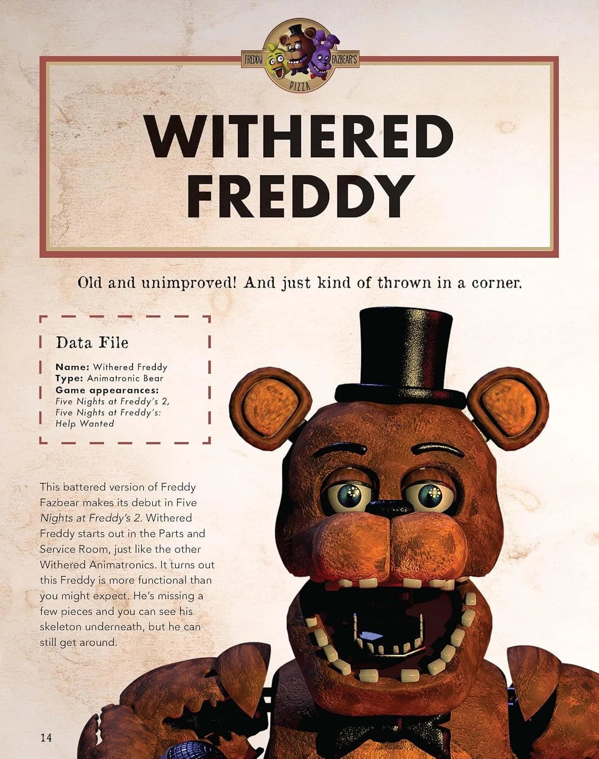 کتاب Official Character Encyclopedia (Five Nights at Freddy’s) — تصویر ۲