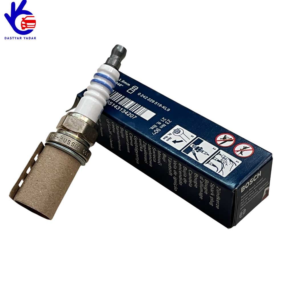 شمع خودرو بوش +9 روس پایه کوتاه دو پلاتین