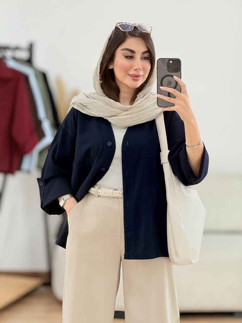 مانتو برش دار نگار کد 8305 — تصویر ۷