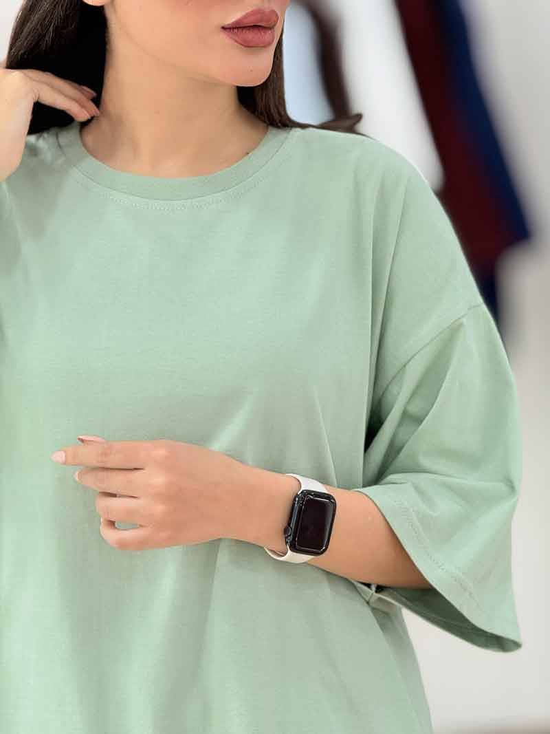 تیشرت باکسی ساده کد 8257 — تصویر ۷