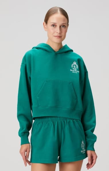 سویشرت تنیس زنانه نایک Crown Tenis Crop – سبز — تصویر ۳