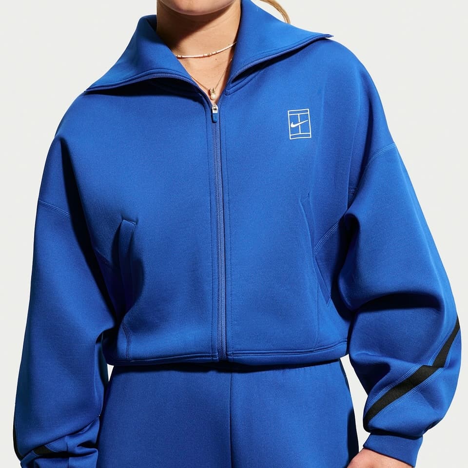 سویشرت تنیس زنانه نایک Advantage Dri-FIT – آبی — تصویر ۳