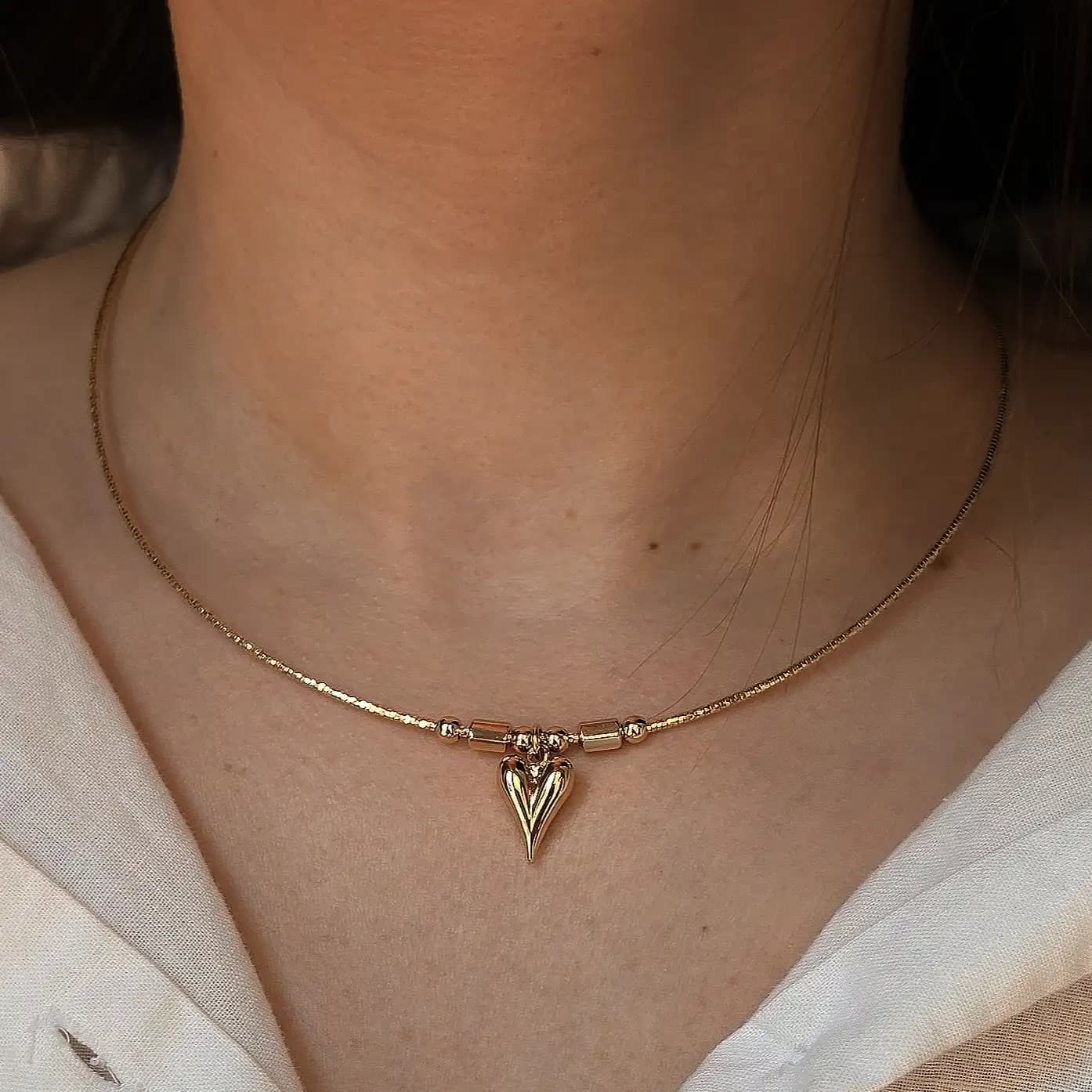 طوق ژوپینگ مدل آویز قلب