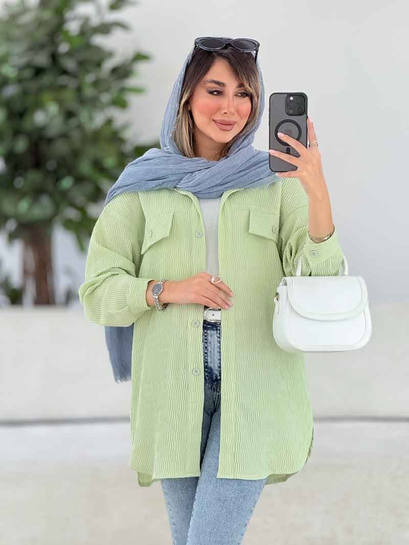 مانتو جیب نما چکاوک کد 7866 — تصویر ۸