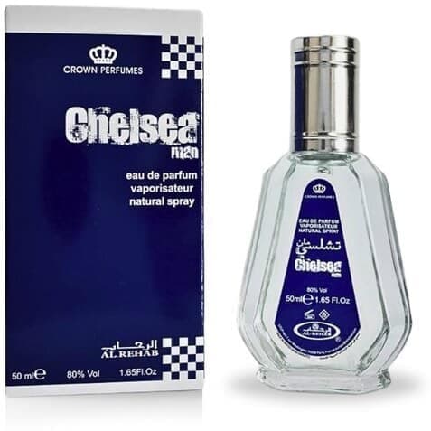 ادکلن تشلسی من chelsea man برند الرحاب ساخت کشور امارات 50ml