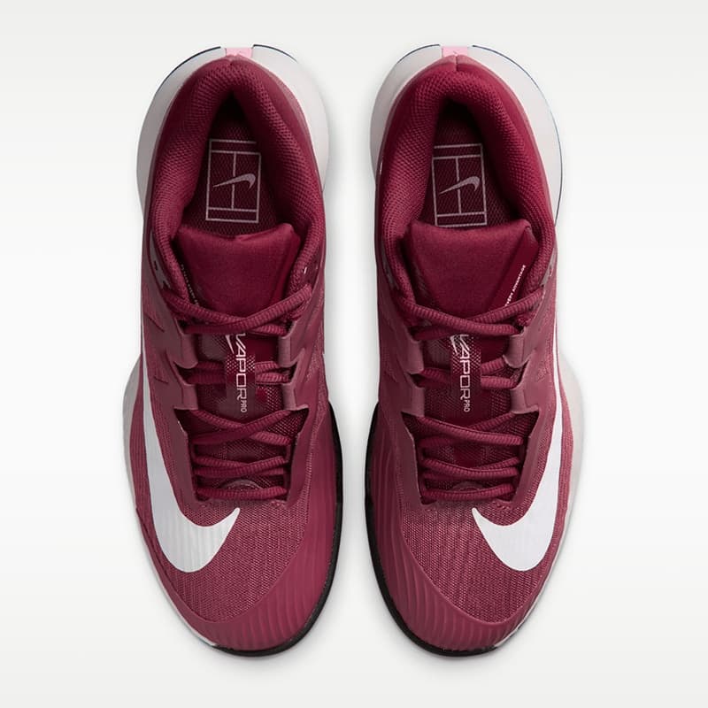 کفش تنیس زنانه نایک Nike Vapor Pro 3 – زرشکی/سفید — تصویر ۷