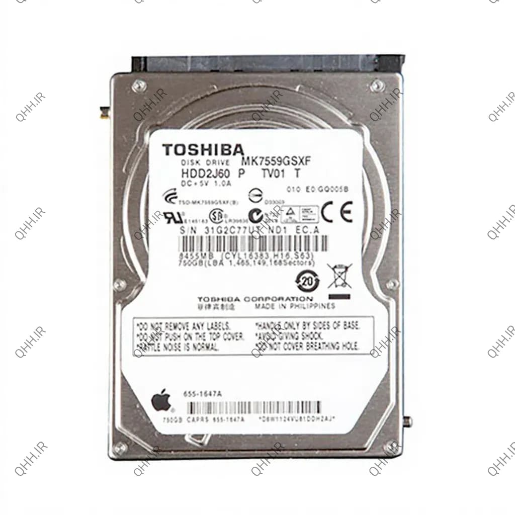 هارد HDD لپ تاپ 500 گیگابایت وسترن Sata 5400RPM Blue -ریفر — تصویر ۴