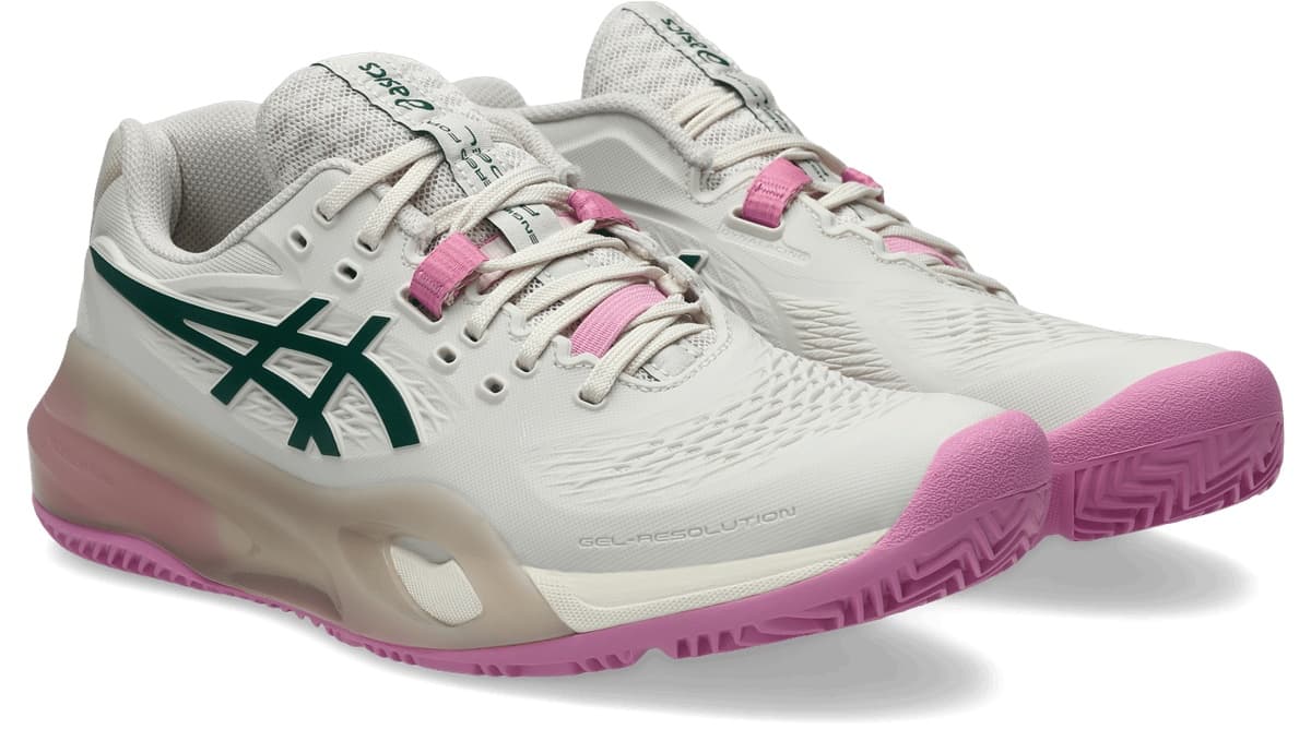 کفش پدل زنانه اسیکس – Asics GEL-RESOLUTION X PADEL – کرم/صورتی — تصویر ۷