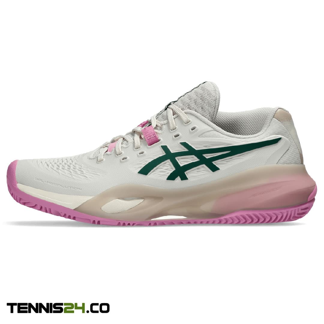 کفش پدل زنانه اسیکس – Asics GEL-RESOLUTION X PADEL – کرم/صورتی
