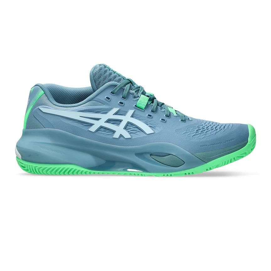 کفش پدل مردانه اسیکس Asics Gel Resolution X Padel – خاکستری/سبز — تصویر ۸