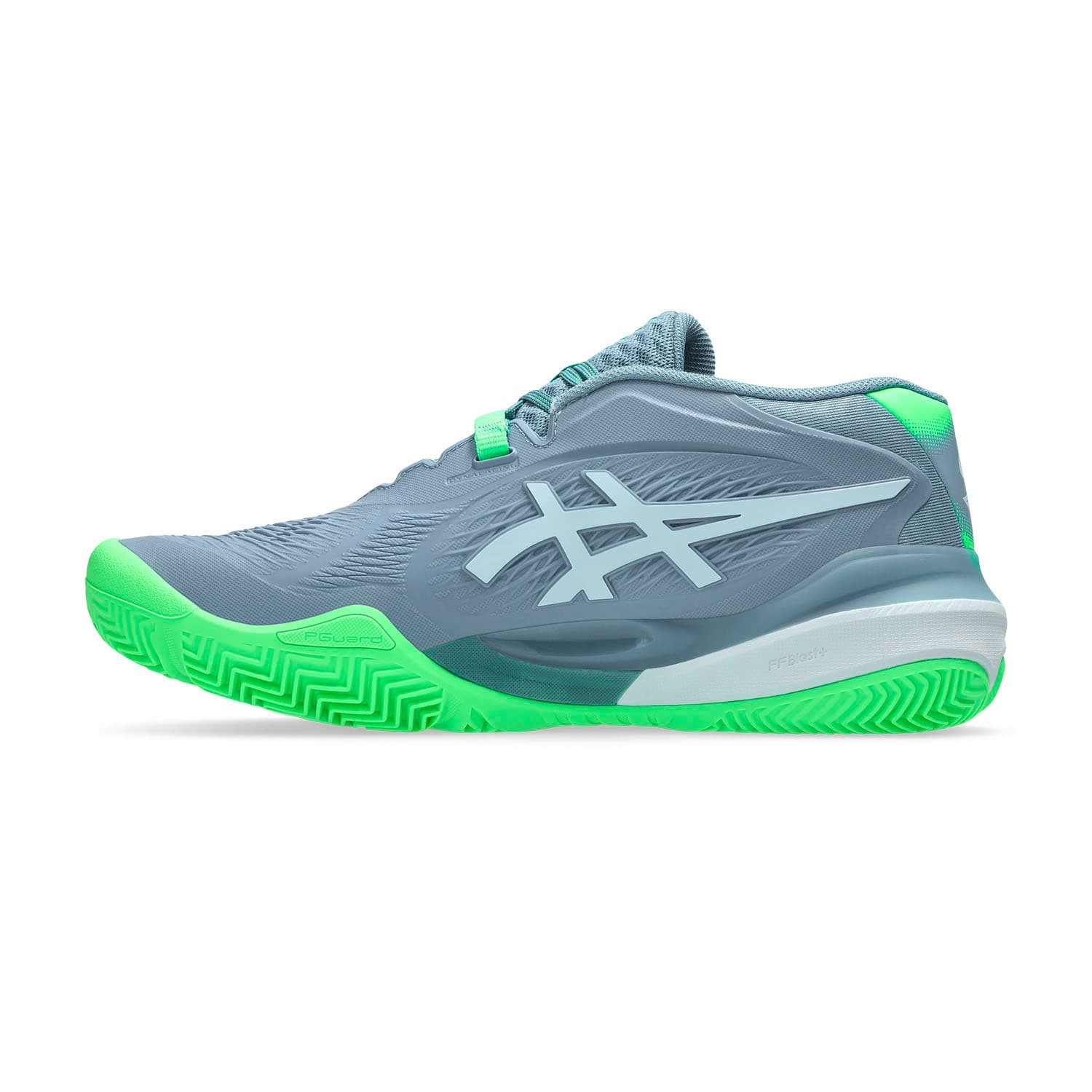 کفش پدل مردانه اسیکس Asics Gel Resolution X Padel – خاکستری/سبز — تصویر ۳