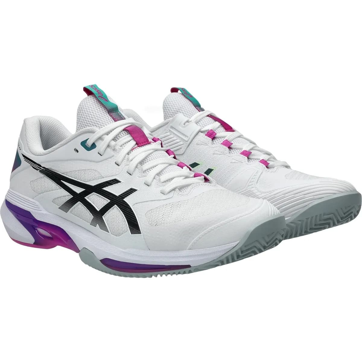 کفش تنیس مردانه اسیکس Asics Solution Speed Ff 4 Clay – سفید — تصویر ۵