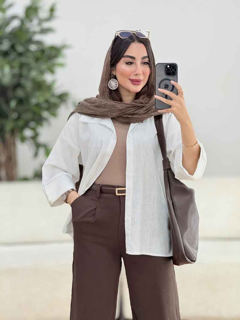 مانتو آستین پاکتی تمنا کد 8228 — تصویر ۳