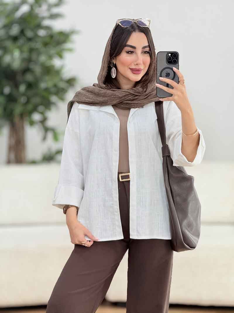 مانتو آستین پاکتی تمنا کد 8228 — تصویر ۸