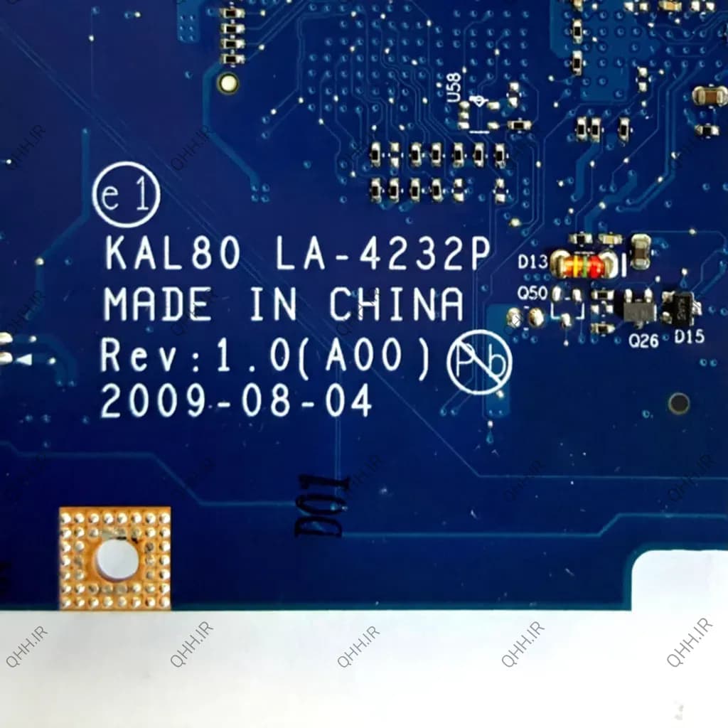 مادربرد لپ تاپ دل Vostro 1320_KAL80_LA-4232P بدون گرافیک-تعمیری — تصویر ۵