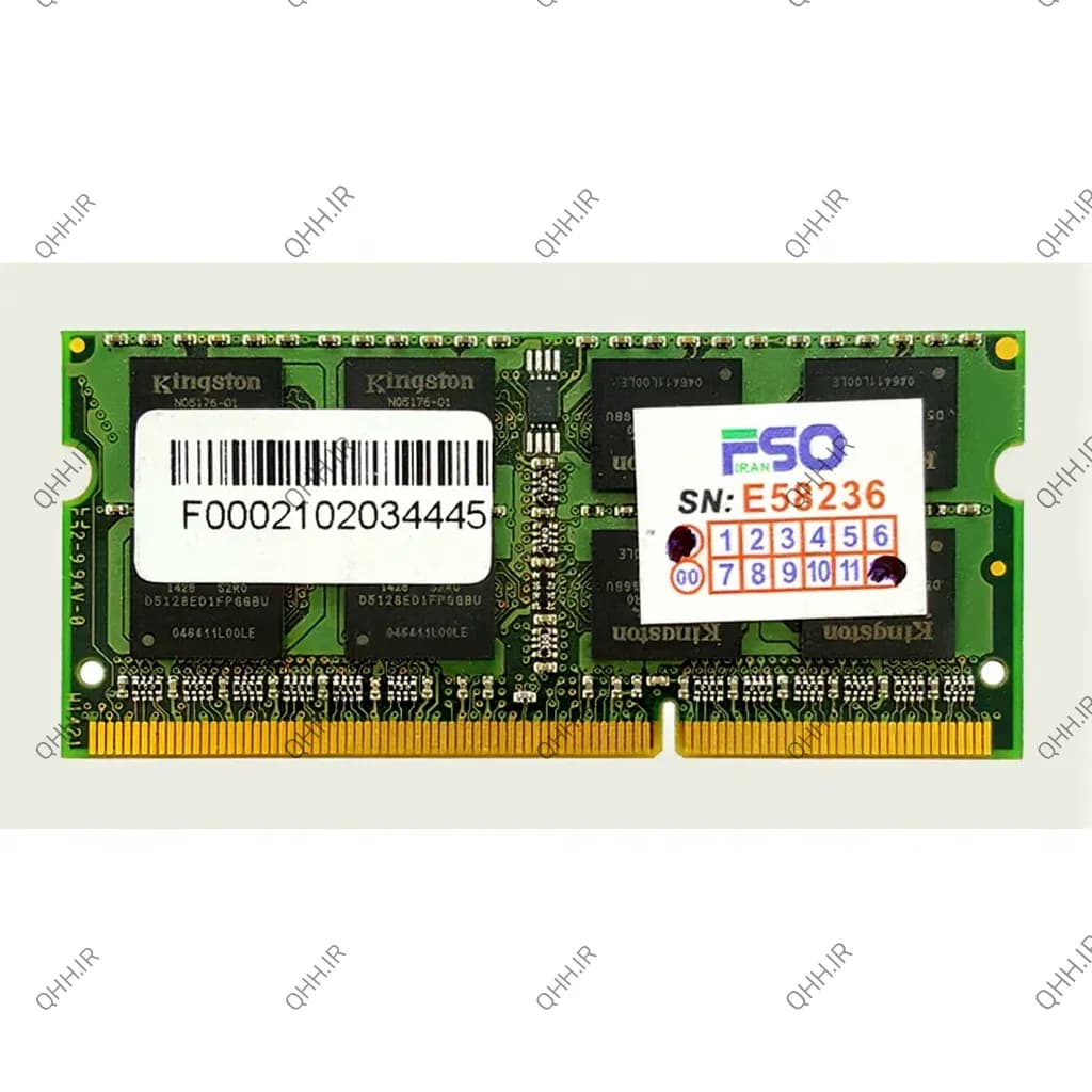 رم لپ تاپ 8 گیگ Kingston DDR3 1600-12800 MHZ 1.5V — تصویر ۳