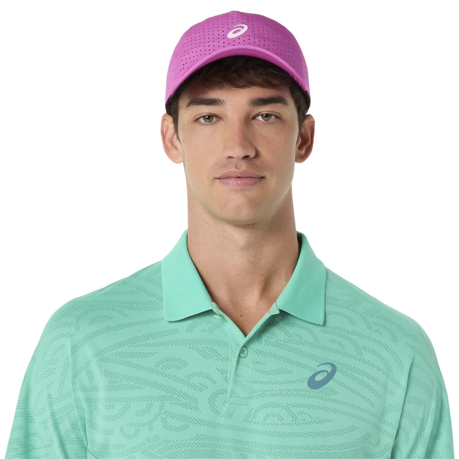 پلوشرت تنیس مردانه اسیکس Asics MATCH JACQUARD POLO SS TOP- سبز — تصویر ۶