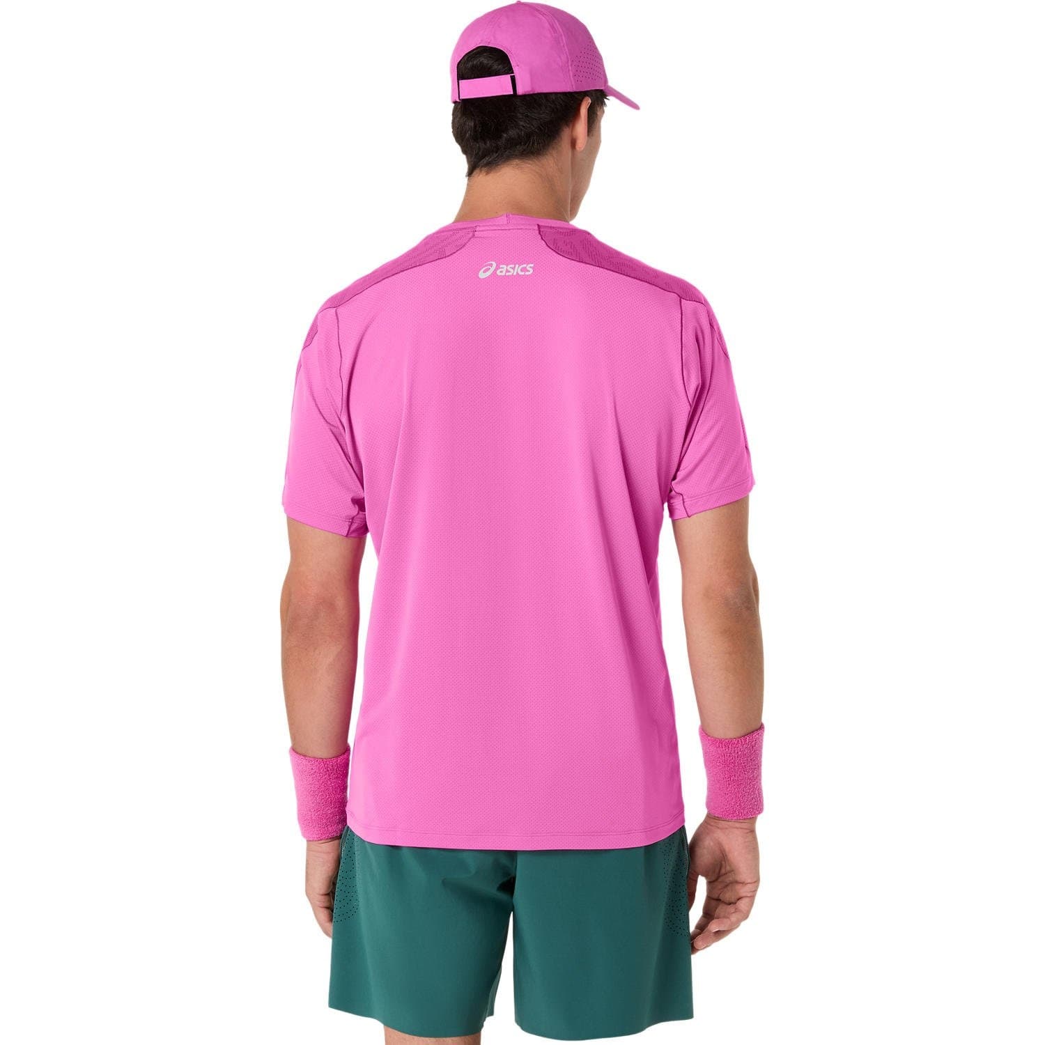 تی شرت تنیس مردانه اسیکس Asics MATCH JACQUARD SS TOP- بنفش — تصویر ۳